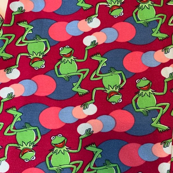 Nearly New LuLaRoe The Disney Collection Kermit the Frog Leggings - Picture 2 of 5
